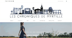 Desktop Screenshot of les-chroniques-de-myrtille.fr